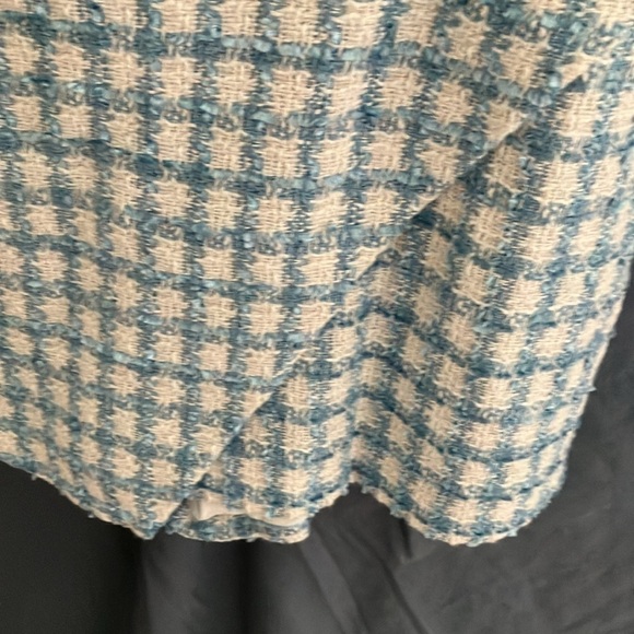 Jason Wu: Sky Blue/White Tweed Cropped Blazer & Skort Set- size 10 - Picture 16 of 16